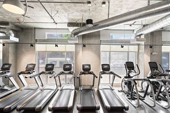 Fitness center at l seven apartments in san francisco, ca 94103
